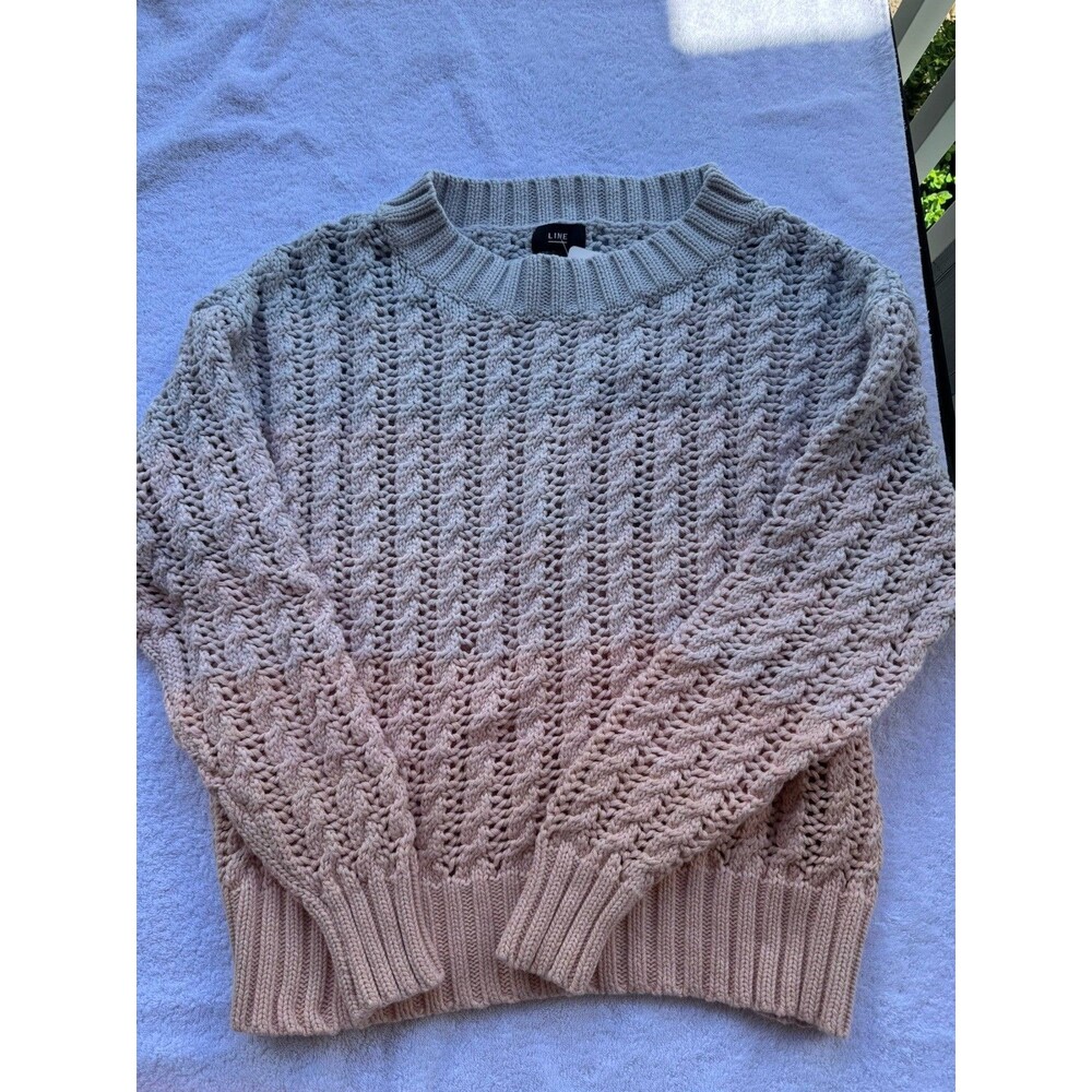LINE Cable Knit Ombré Sweater Long Sleeve